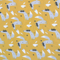 Printed Jersey RELOU Mustard / Pearl